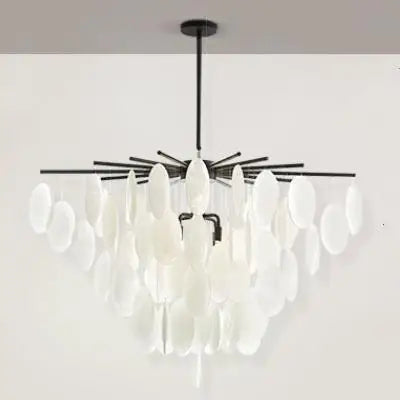 Nordic Modern Chandelier Light Luxury Living Room Chandelier Simple Decoration Dining Room Bedroom Glass LED Chandelier Lighting