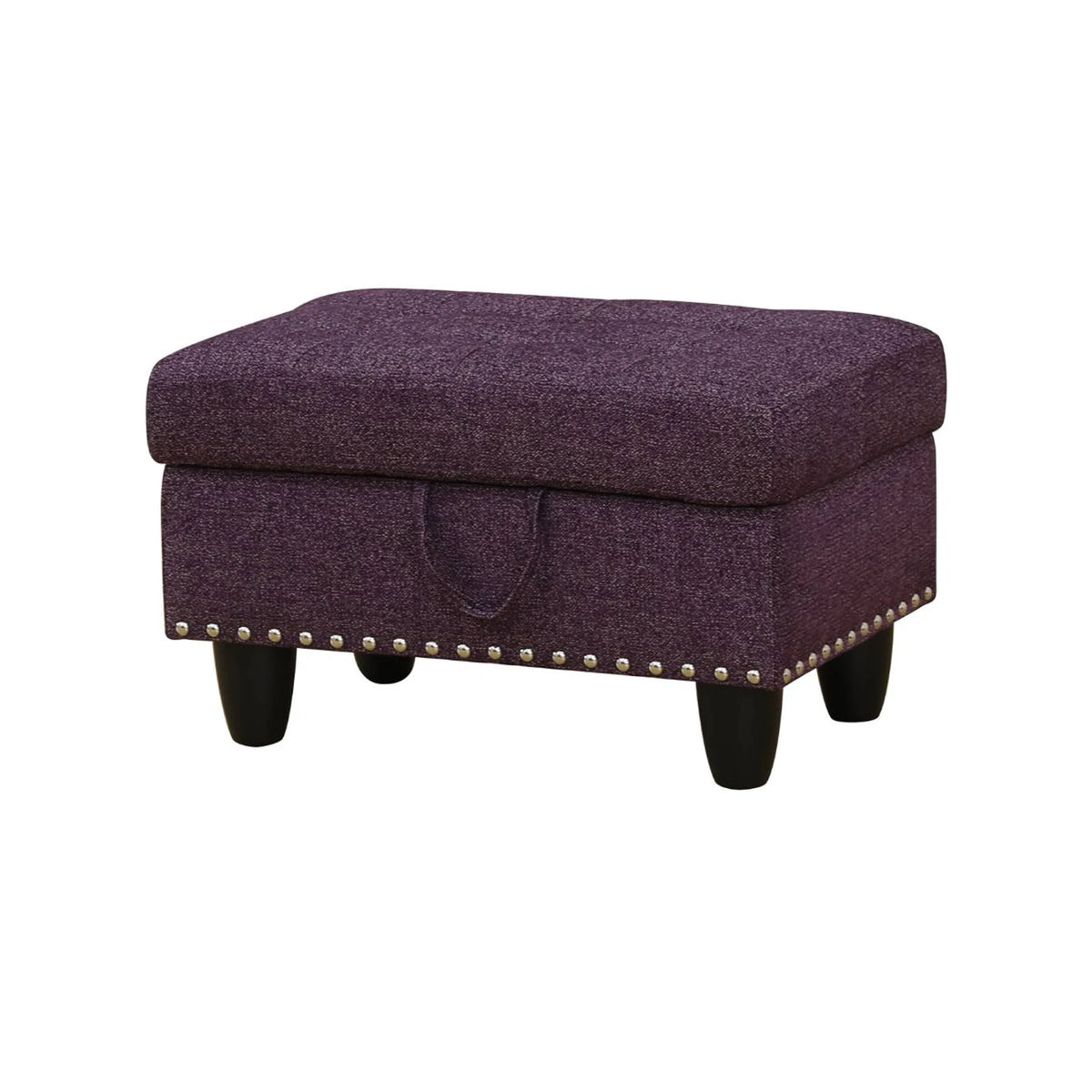 Modern Rectangular Storage Bench with Button Tufting & Nailhead Accents – Breathable Linen Fabric Ottoman with Lift-Top Hidden Space, Solid Wood Base, 500 lb Weight Limit – Ideal for Entryway & Living Room