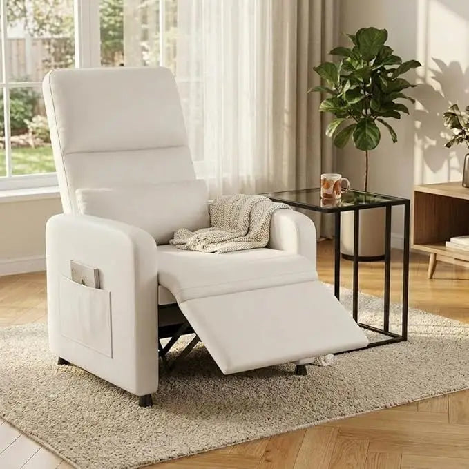 Power Recliner Electric Adjustable Recliner with Massage and Heat, Single-Seat Sofa, 2 Side Pockets and USB Port for Home