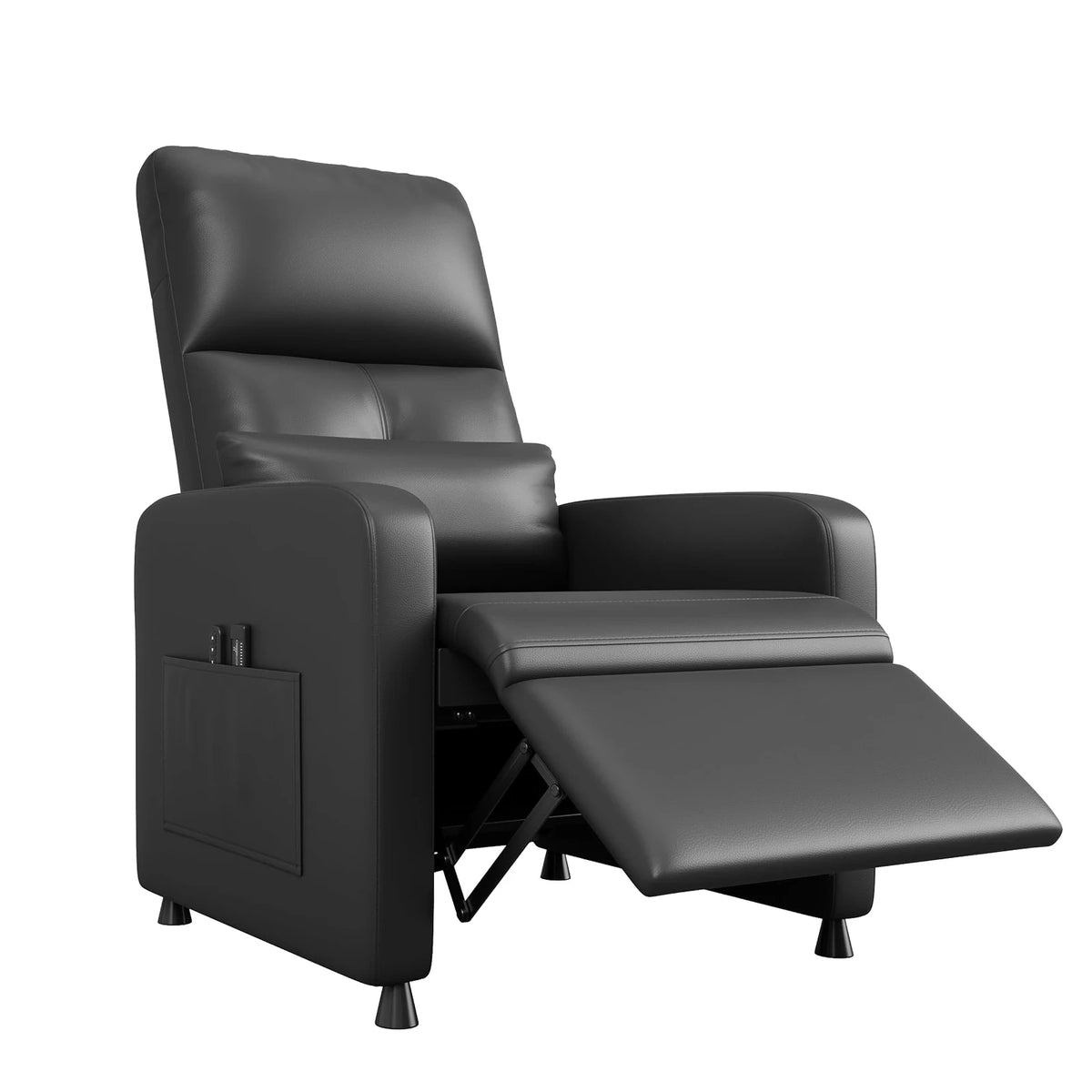 Power Recliner Electric Adjustable Recliner with Massage and Heat, Single-Seat Sofa, 2 Side Pockets and USB Port for Home