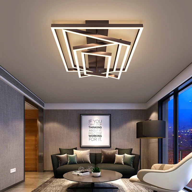 Nordic home decoration salon bedroom decor smart led lamp lights for room dimmable Ceiling light lamparas indoor lighting