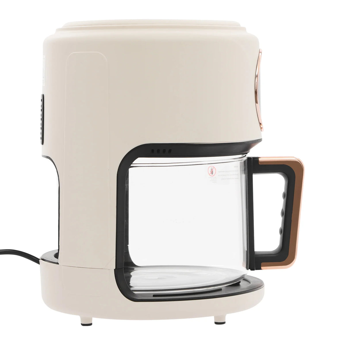 Air Fryer White LCD Display, 4.2L Capacity, 1200W High Power, Borosilicate Glass Chamber, 8 Cooking Programs, US 110V Kitchen Appliance
