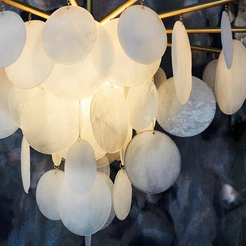 Nordic Modern Chandelier Light Luxury Living Room Chandelier Simple Decoration Dining Room Bedroom Glass LED Chandelier Lighting