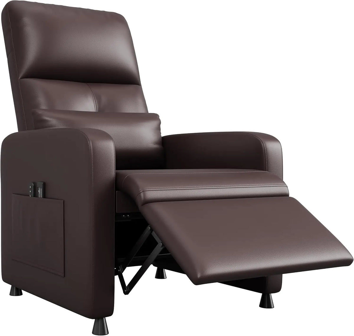 Power Recliner Electric Adjustable Recliner with Massage and Heat, Single-Seat Sofa, 2 Side Pockets and USB Port for Home