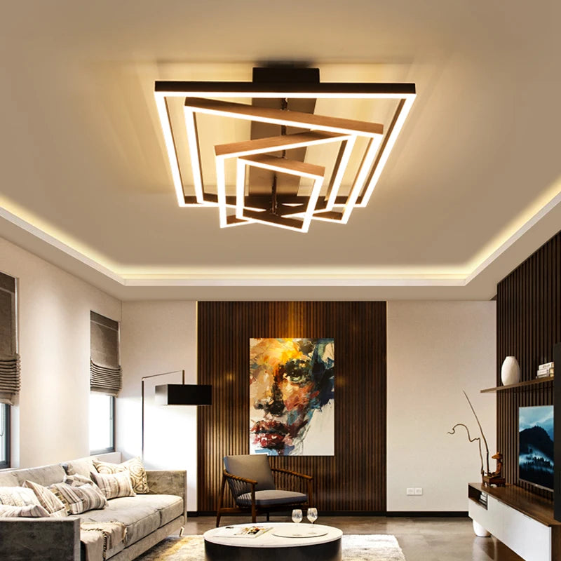 Nordic home decoration salon bedroom decor smart led lamp lights for room dimmable Ceiling light lamparas indoor lighting