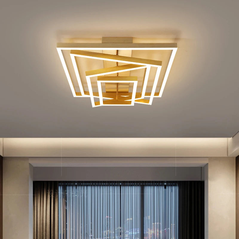 Nordic home decoration salon bedroom decor smart led lamp lights for room dimmable Ceiling light lamparas indoor lighting