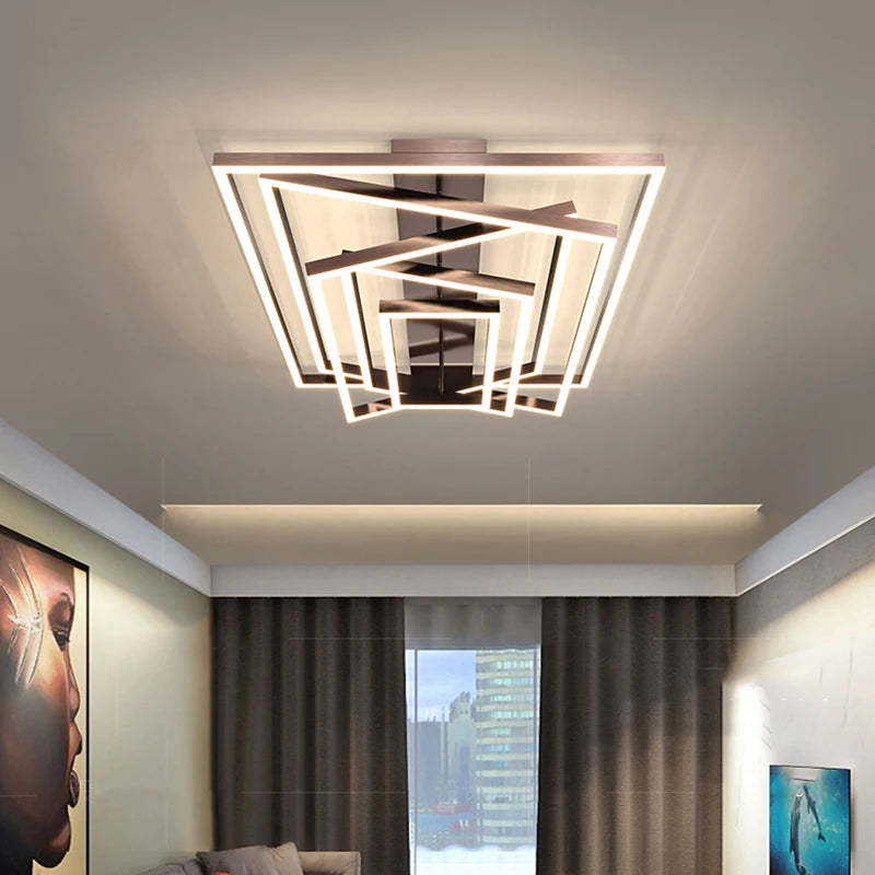 Nordic home decoration salon bedroom decor smart led lamp lights for room dimmable Ceiling light lamparas indoor lighting